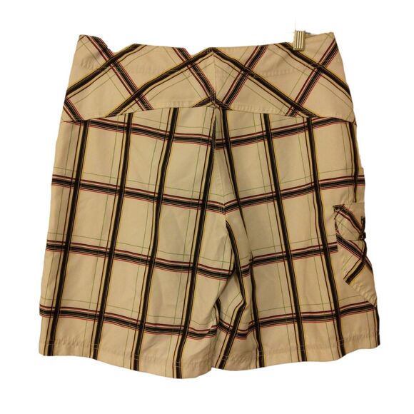 Hurley board shorts mens 31 white plaid cargo swim trunks drawstring surf - Picture 4 of 11